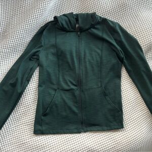 Beyond Yoga Heather Rib Zip Up Hoodie XS Made in USA